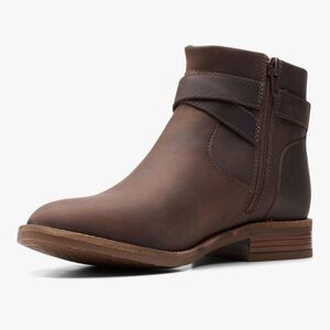 CLARKS Dark Brown Ankle Boots 7